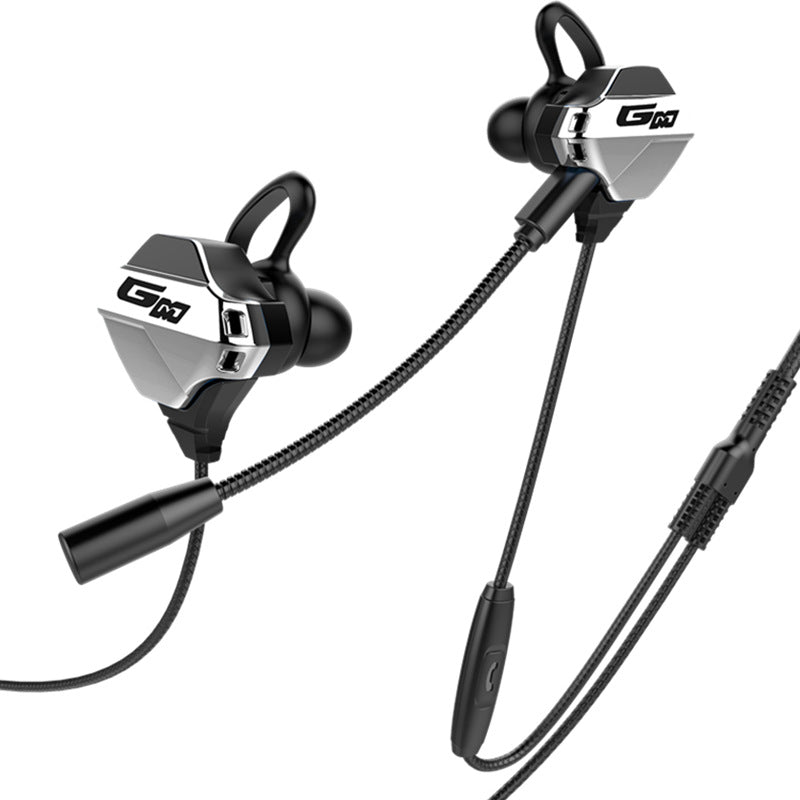 In-Ear Gaming Headset with Microphone — Full-Range Sound