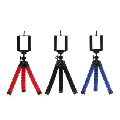 Tripods Tripod For Phone Mobile Camera Holder Clip Smartphone Monopod Tripe Stand Sponge Octopus Mini Tripod Stativ For Phone