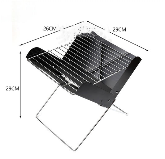 Portable Charcoal BBQ Grill, Outdoor Camping — Grilling On the Go