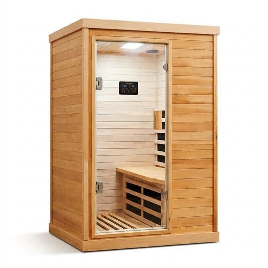 Infrared Sauna Room, 1-Person Hemlock Home Spa