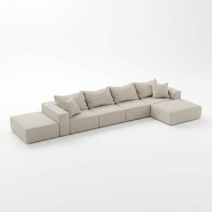 Oversized Modular Sectional Sofa, 162in L-Shape