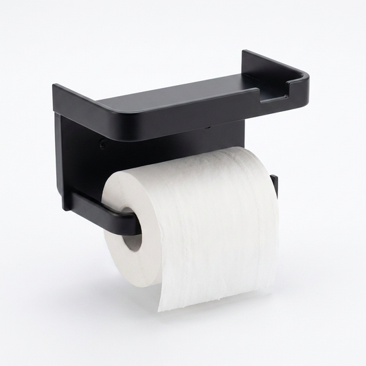 Wall-Mounted Tissue Holder, Black