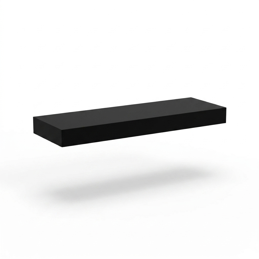 LED Floating Shelves, 15.75in, Black