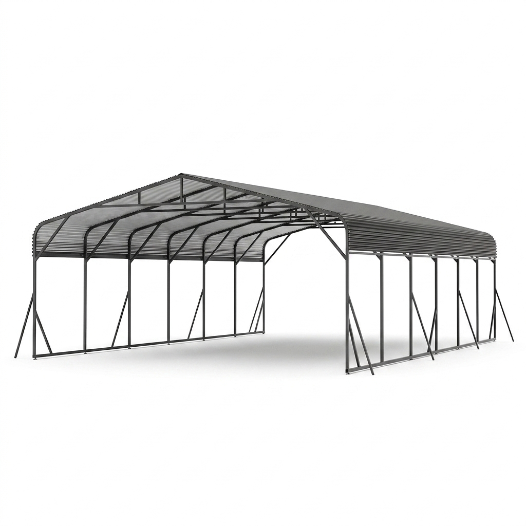 Carport Canopy, 20x30 ft Heavy Duty, Black
