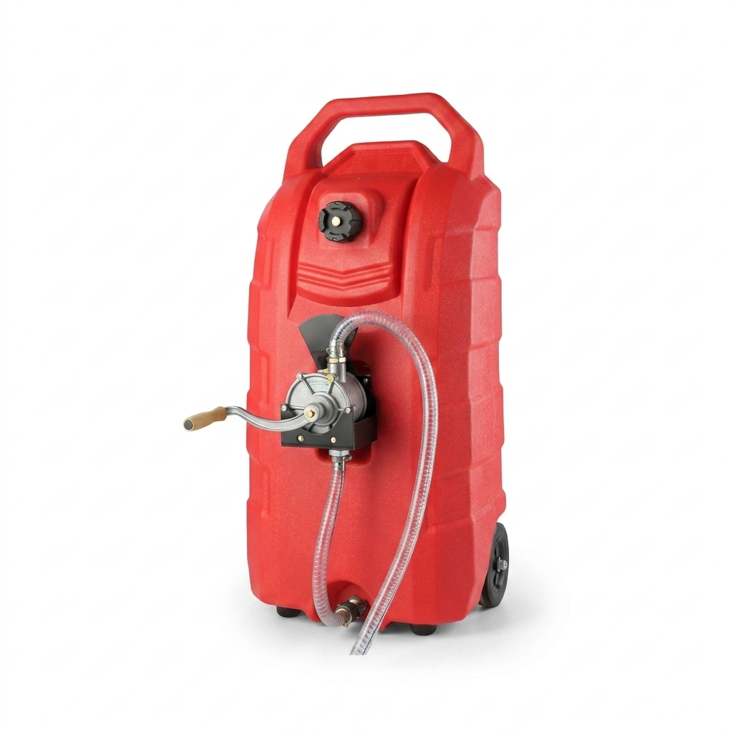 16-Gallon Fuel Caddy with Wheels & Hand Pump