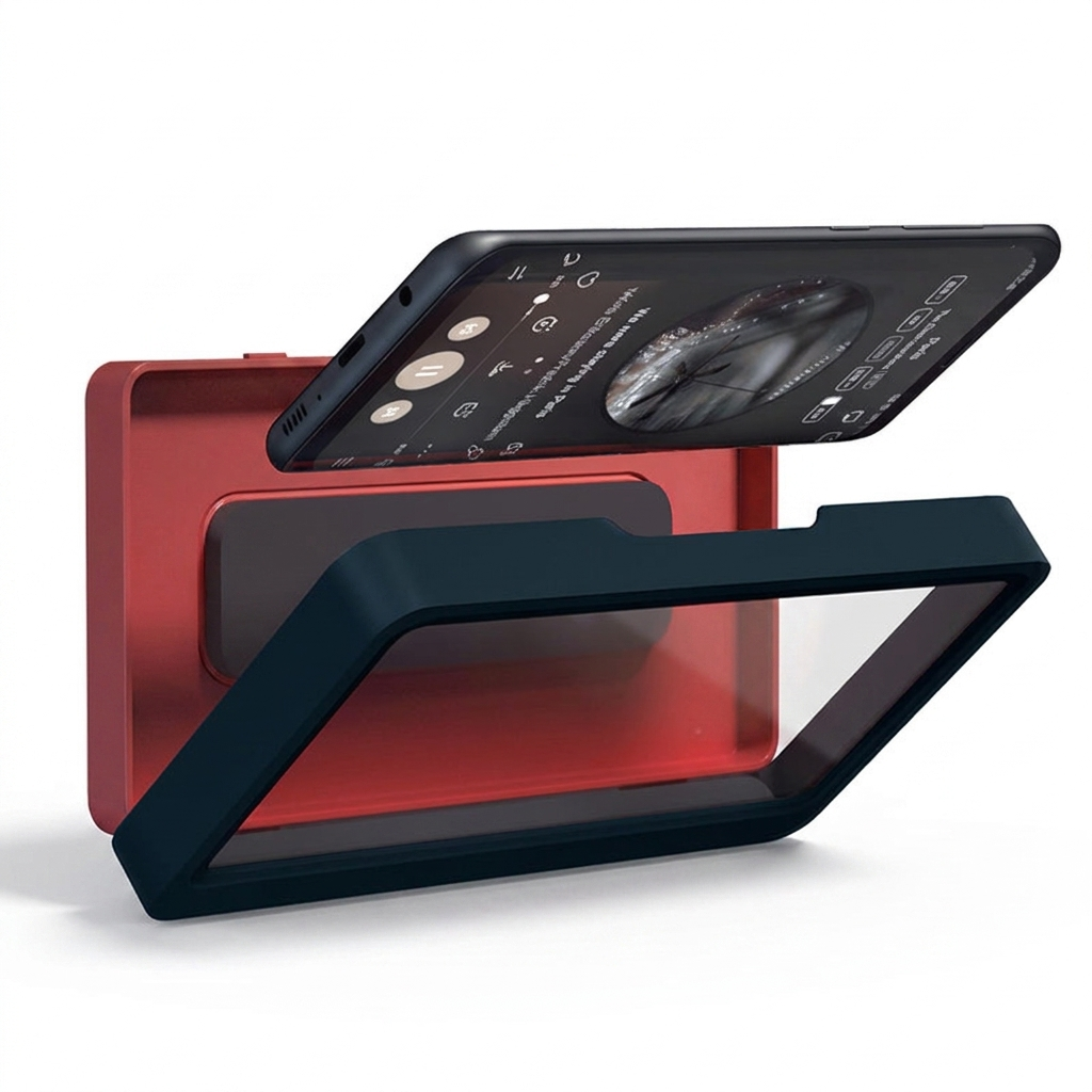 Waterproof Wall-Mount Phone Holder, Anti-Fog